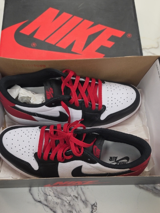 Nike Other - Nike Low-Top Sneakers in Black, White, and Red